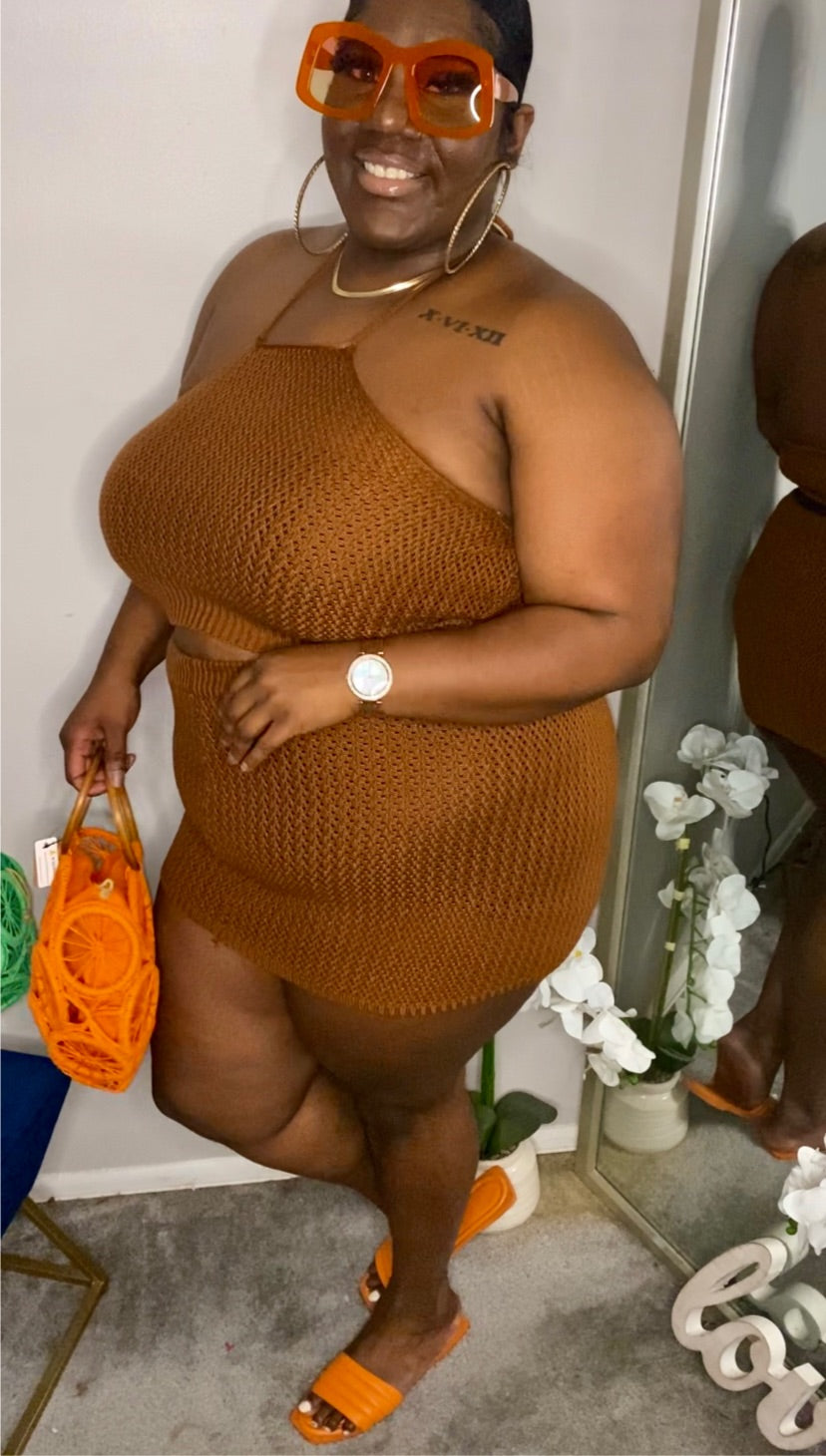 "Girls Trip" two piece skirt set