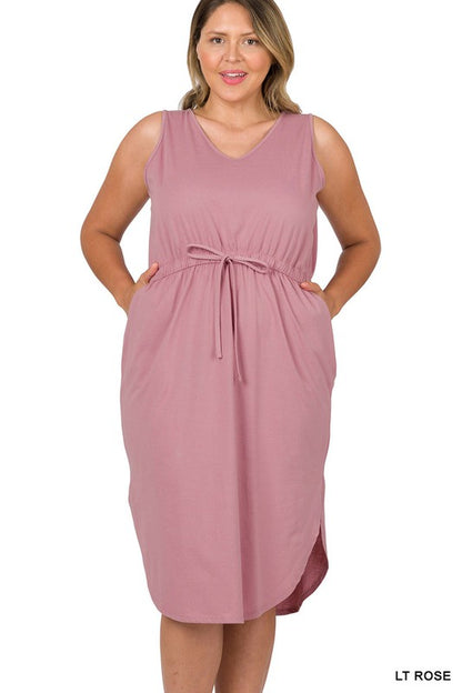 CURVED HEM DRESS